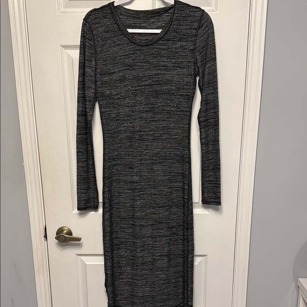 Elegant Black Long Sleeve Dress